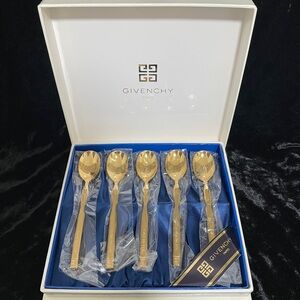 Vintage Givenchy by Yamaka Japan Gold Coffee Spoon Set